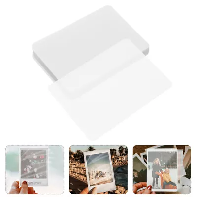  100 Sheets Of Thermal Laminating Film Sheet Laminating Pouches Clear PVC Photo • £9.59