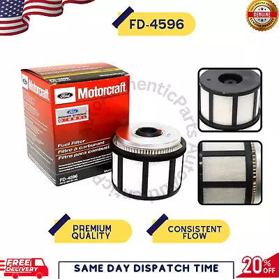 Motorcraft FD4596 Fuel Filter Fit Ford F250 F350 E350 E450 99-03 7.3L Diesel • $20.99