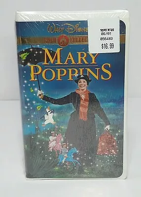 Walt Disney Mary Poppins Vhs 2000 Gold Collection Edition - Factory Sealed - New • $12.60
