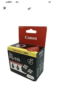 GENUINE Canon PG-510 Black Ink Cartridge - Twin Pack • $31