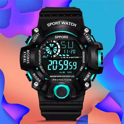 $10.87 • Buy Electronic Watch Waterproof Wrist Watch Date Function Sports Digital Wristwatch