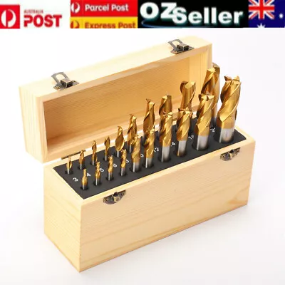 20PCS End Mills Coated Tin 2&4 FLute Set 3-4-5-6--8-10-12-14-16-20mm Slot Drill • $116