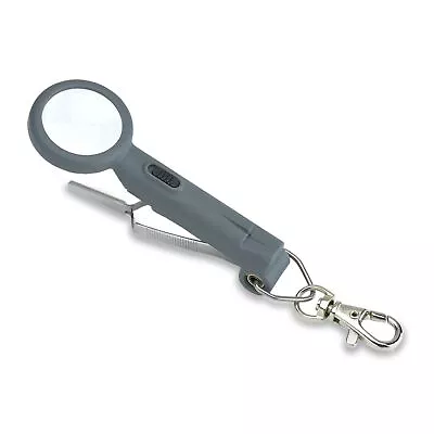 4.5x LED Lighted Magnifier Reverse Action Tweezers Magnetic Line Cutter Hook  • £9.99