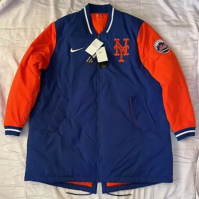 Nike New York Mets Authentic Collection City Connect Dugout Jacket - Men's 2XL • $129.99