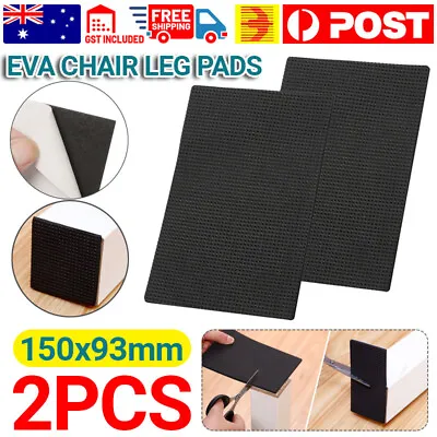 $4.45 • Buy 2x Chair EVA Leg Covers Floor Protectors Table Furniture Feet Cap Felt Big Pads