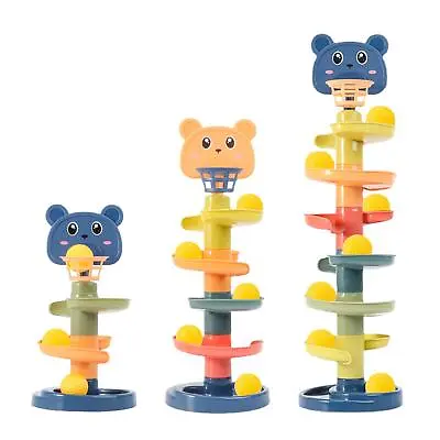 Ball Drop Roll Swirling Tower Childern Colorful Educational Montessori Toy • £12.39