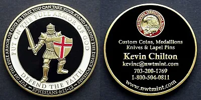 Enameled Medal As Business Card Crusader / Knight - Northwest Territorial Mint • $16.86