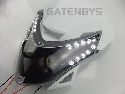 New Alien Motorcycle Headlight Streetfighter Custom LED PODS For Honda Yamaha • $28.62