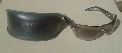 Gucci Retro Black Frame Women Ladies Sunglasses With Case • £100