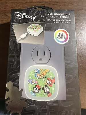 DisneyMickey/FriendsUSB Charging & Touch LED Nightlight 2Ports 1x USB & 1x TypeC • $12