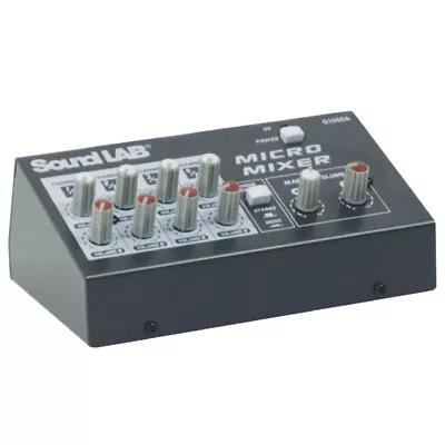 Soundlab 4 Channel Stereo Mixer / Amplifier • £27.50