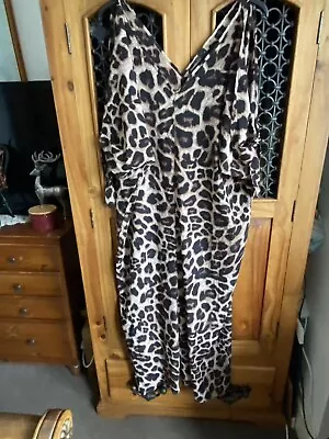 £4 • Buy Maxi Dress Leopard Print Size 4xl