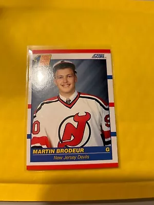 1990-91 Score - First Round Draft Choice #439 Martin Brodeur (RC) • $0.50