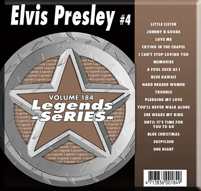 ELVIS PRESLEY #4 LEGEND SERIES KARAOKE CD+G VOL-184 Suspicion +NEW IN PLASTIC • $12.99