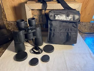 Vivitar 7x50 ~ 297FT At 1000 YDS ~ Coated Optics Binoculars In Soft Case • $8.99