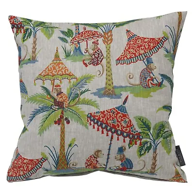 Exotic Monkey Parasol Linen Cushion Covers | 100% PURE LINEN • $30.25