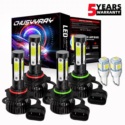 For GMC C1500 K1500 Sierra SLE 1990-1999 LED Headlight Bulbs High & Low Beam Kit • $25.99