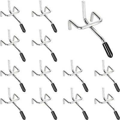 25 Pack Pegboard Hooks 2 Inch L Shape Galvanized Metal Heavy Duty Peg Hooks Fit • $12.99