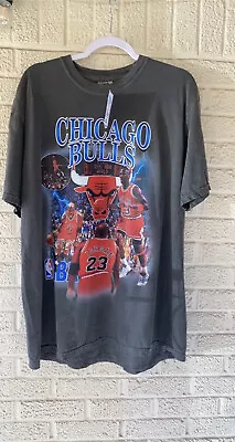 MICHAEL JORDAN Chicago Bulls Trio Championship - Vintage 90s Nba T-shirt • $42