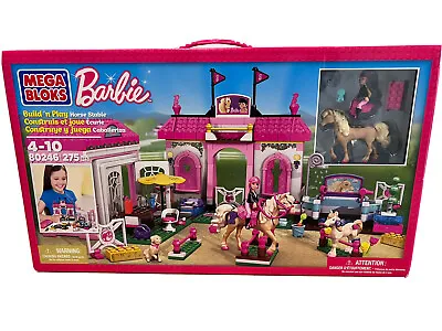 NEW Mega Bloks - Barbie Build ‘n Play - Horse Stable - #80246 - 275 Pcs • $175.99