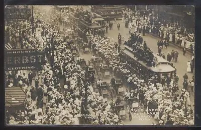 $49.99 • Buy RP PESHA Postcard DETROIT Michigan  Cadillac Parade Aerial View 1912