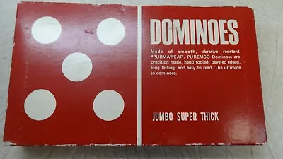 Vintage Marblelike Dominoes Red Texas Tech University Jumbo Super Thick Rare!! • $19.99