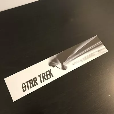 STAR TREK (2009) Movie Theater Mylar Poster 2.5x11.5 DS OG Kirk Spock Chris Pine • $19.99