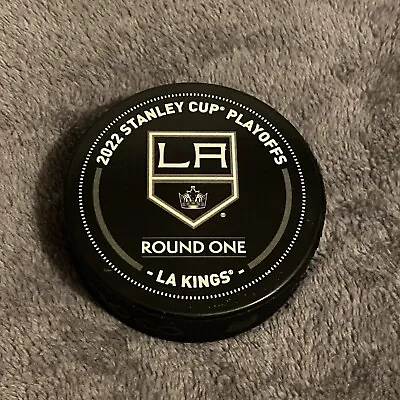 LA Kings Vs Oilers 2022 Stanley Cup Playoffs Round 1 Official Used Warm-Up Puck • $24.99