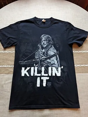 The Walking Dead Daryl Dixon  Killin' It  Black T-Shirt Size Small (2014) AMC • $12.50