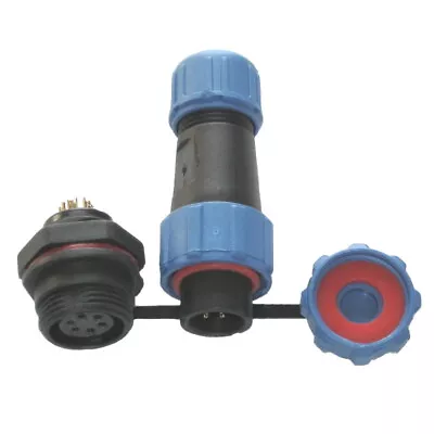 £5.95 • Buy Waterproof Connector Panel Mount SP13  Circular Plug & Socket 2-9pin IP68 Rated