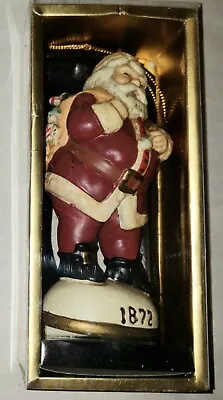 1872 Memories Of Santa Christmas Ornament In Box Hand Painted FREE SHIPPING  • $14