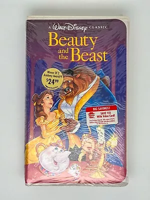 Vintage BEAUTY AND THE BEAST Walt Disney Classics VHS Tape Clamshell Case SEALED • $19.99