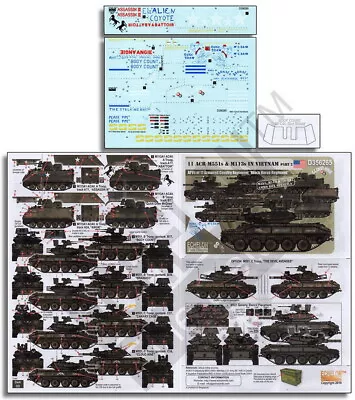 Echelon Fine Details Decals For 1/35 11 ACR M551s & M113s In Vietnam (Part 2) • $11.74