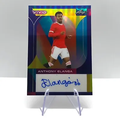Man Utd 2022 Leaf Vivid Soccer Autograph Navy Blue	Anthony Elanga AUTO	1/5 • £79.99