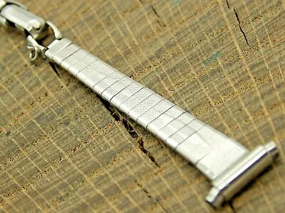 Vintage Bracelet Butterfly Clasp Stainless Steel 9mm-13mm NOS Unused Watch Band • $29