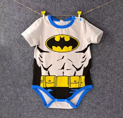 £12.95 • Buy Halloween Batman Baby Boys Bodysuit Newborn Marvel Avengers DC Comics Gift