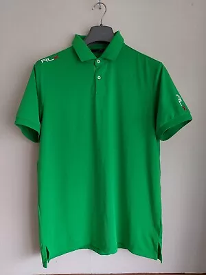 RLX Ralph Lauren Golf Polo Shirt Green Men's Large • £29.99