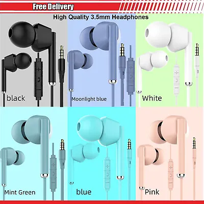 In Ear Headphones Earphones For Samsung Galaxy S2 S3 S4 S5 S6 S7 Edge Note 2 3 4 • £3.95