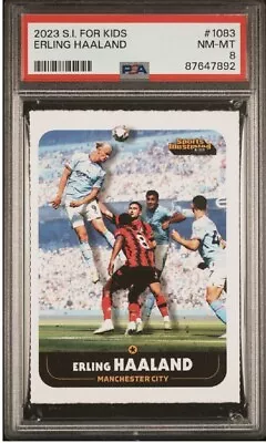 Erling Haaland Rare Sports Illustrated For Kids Si Man City World Cup Psa 8 • $200