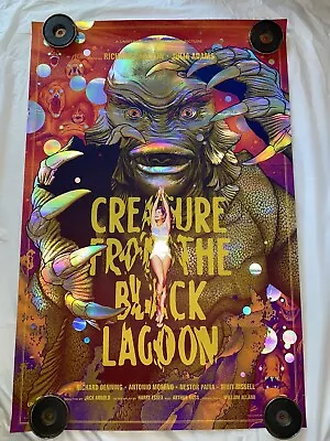 Foil DAMAGED SAMPLE Mondo Poster Creature From The Black Lagoon Martin Ansin • $85