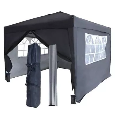 3X3m PopUp Gazebo Outdoor Garden Shed Carport Wedding Camping BBQ Party Shelter • £127.99