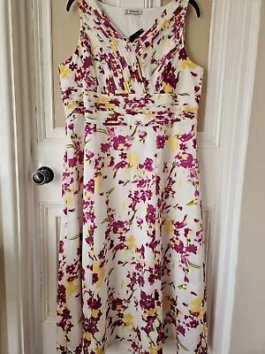 Kaleidoscope Floral  Dress & Matching Scarf -  20 - Wedding Guest ? - ** New ** • £15