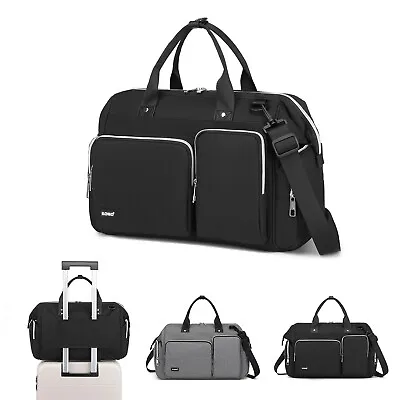 Large Mummy Changing Bag Shoulder Travel Hospital Baby Nappy Bag Weekender Bags • £18.96