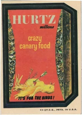 1974 Topps Original  Wacky Packages 3rd Series Hurtz  • $3.25