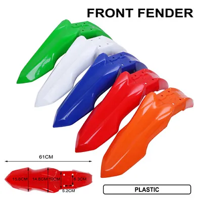 Front Fender Mudguard Universal For Dirt Pit Bike Motorcycle Plastic New • $22.99