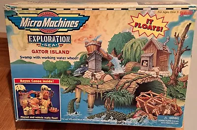 Micro Machines Exploration Sea Play Set GATOR ISLAND -1997 Vintage And RARE. • £15