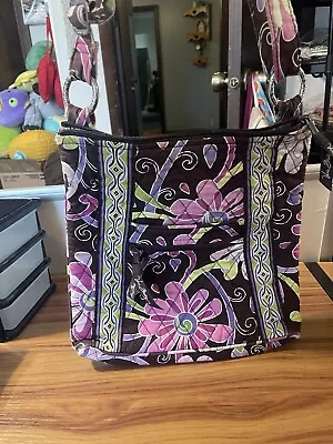 Vera Bradley | Crossbody Hipster Bag/Purse Retired Purple Punch • $10.99