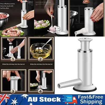 $27.89 • Buy Sausage Maker Kitchen Homemade Stuffing Meatball Stuffer Washable With Nozzles