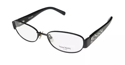 Vera Wang Luxe Garland 2 Floral Pattern Rhinestones Shiny Eyeglass Frame/glasses • $26.95