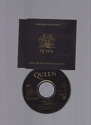 ☆☆ Queen BOHEMIAN RHAPSODY THESE ARE THE DAYS 2 Track NEAR Mint CD SINGLE ☆☆  • £2.95